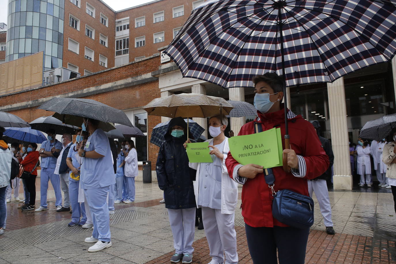 Fotos: Concentración de sanitarios en Cruces