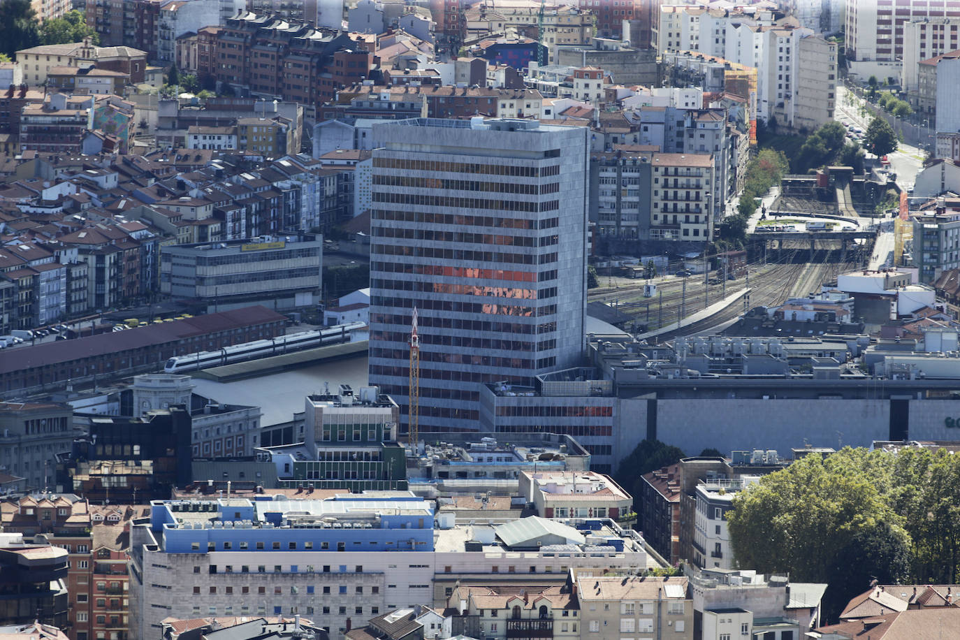 Vista de la Torre Bizkaia. 