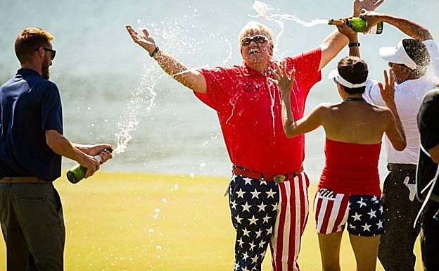 John Daly, garaipen baten ondoren,