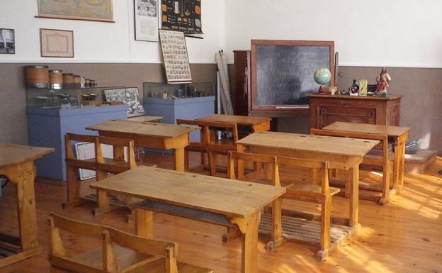 Recreación de un aula.