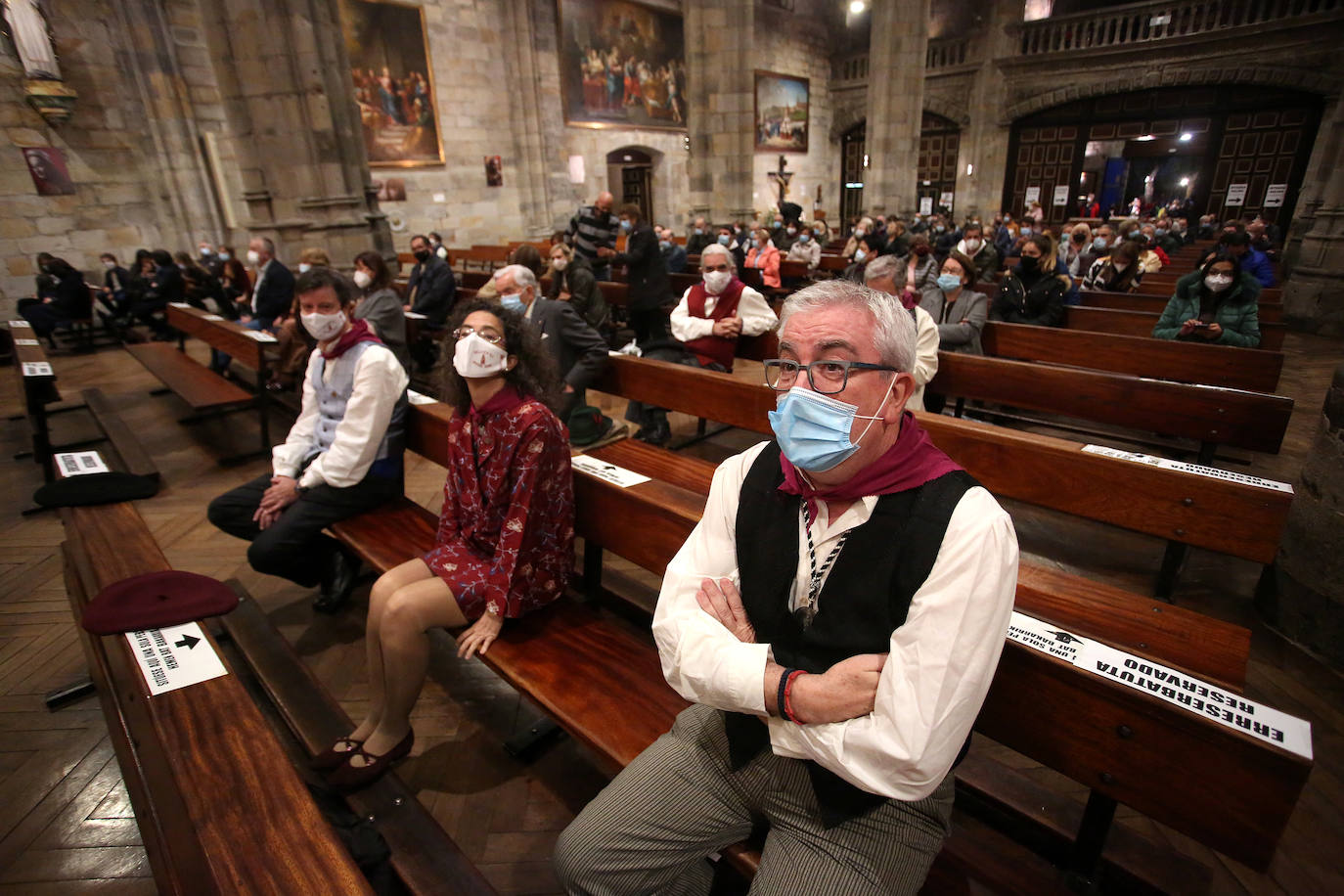 Fotos: Así fue el reconocimiento de Juan Mari Aburto como romero de honor