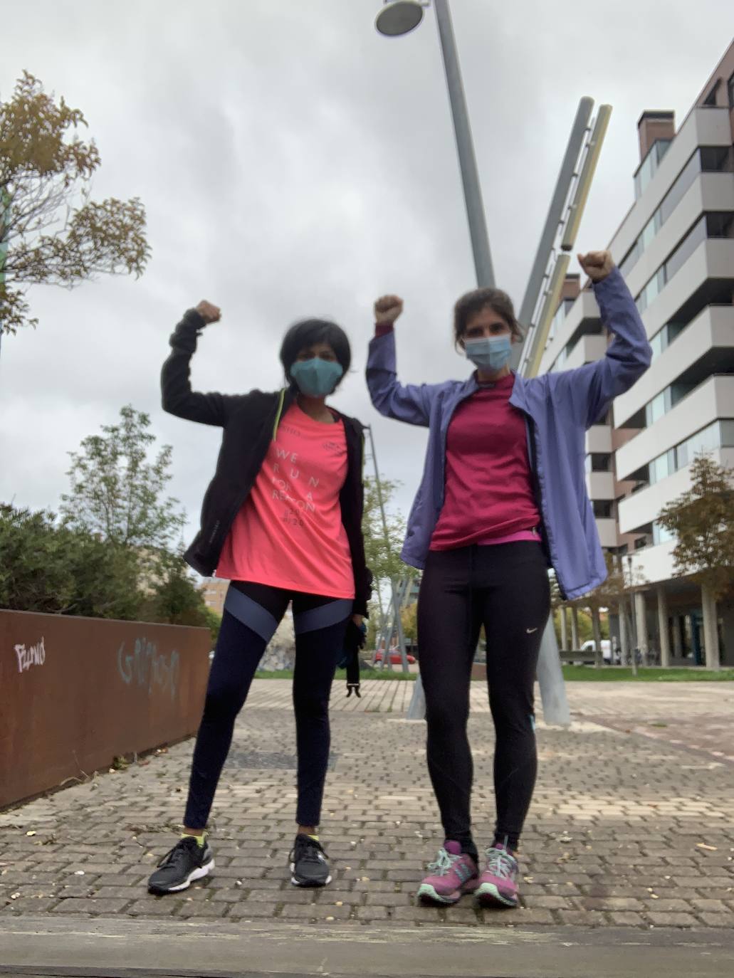 Taarika Kotwal también nos ha querido mandar esta foto en recuerdo de una edición diferente de la Carrera de la Mujer.