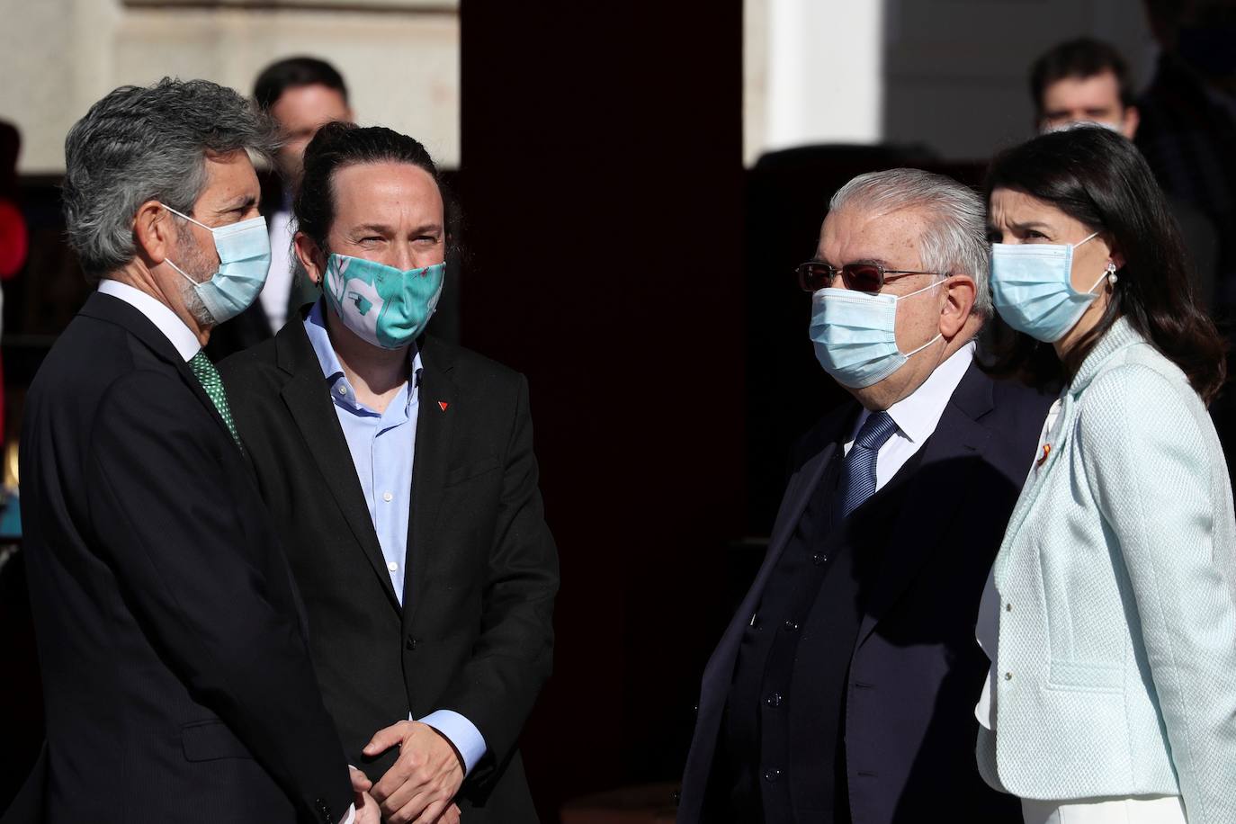 Fotos: Imágenes del acto organizado con motivo del Día de la Fiesta Nacional, en Madrid