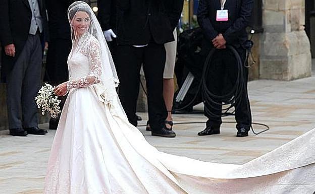 Kate Middleton, espectacular el día de su boda.