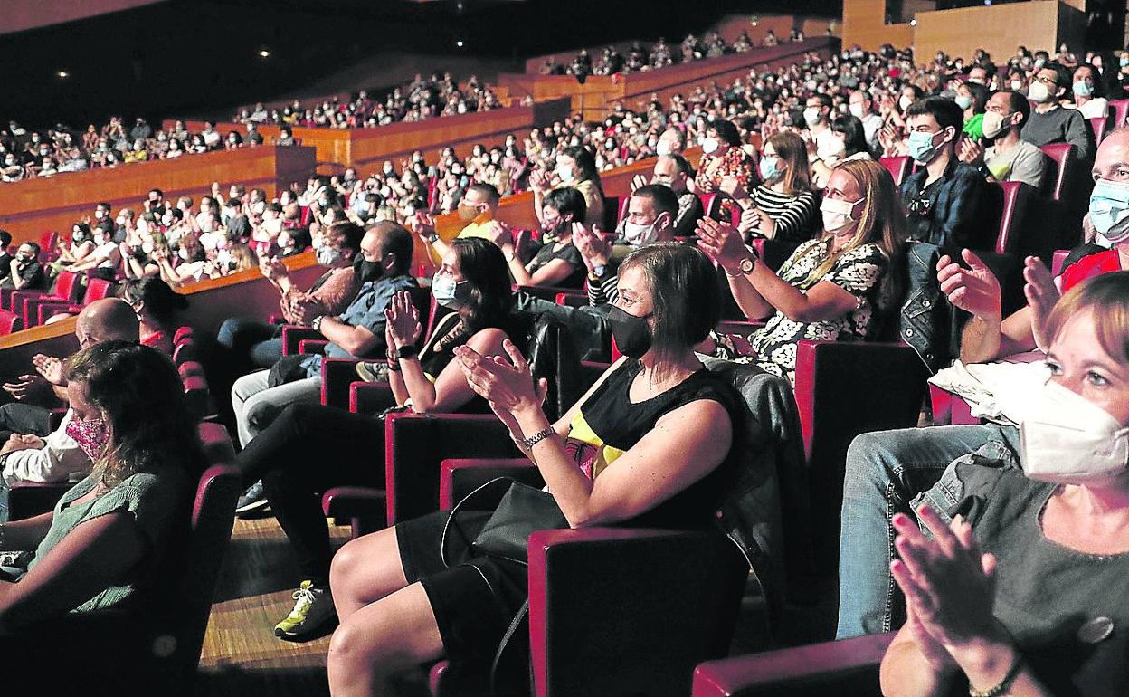 Auditorio del Euskalduna, que rozó los mil espectadores durante el concierto de Amaral el pasado mes de julio. 