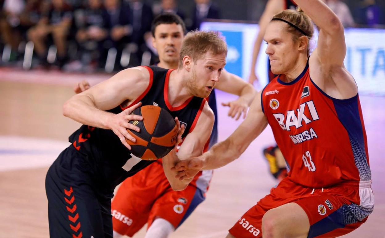 Zyskowski, en el partido del sábado contra el Manresa.