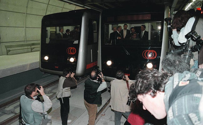 Fotos: El primer viaje del Metro Bilbao en imágenes