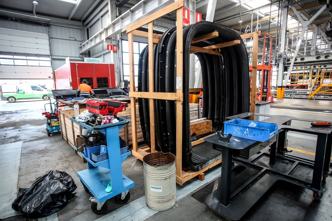 Fotos: El taller del Metro Bilbao en imágenes