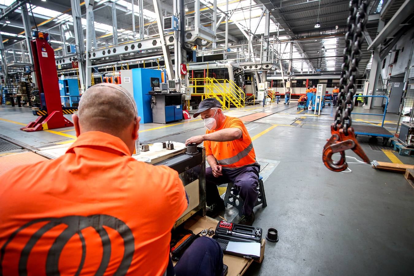 Fotos: El taller del Metro Bilbao en imágenes