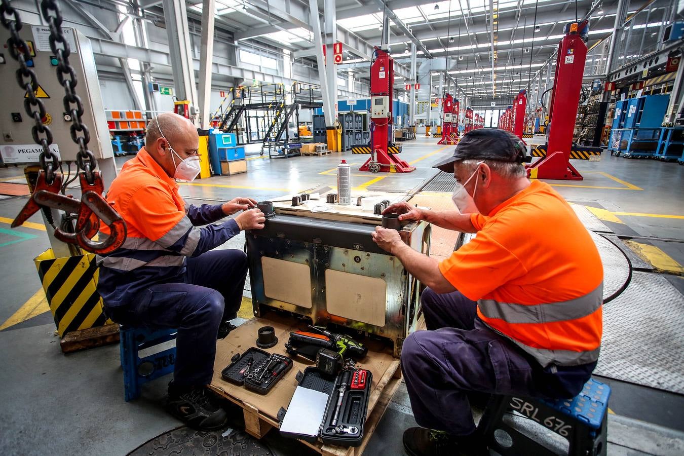 Fotos: El taller del Metro Bilbao en imágenes
