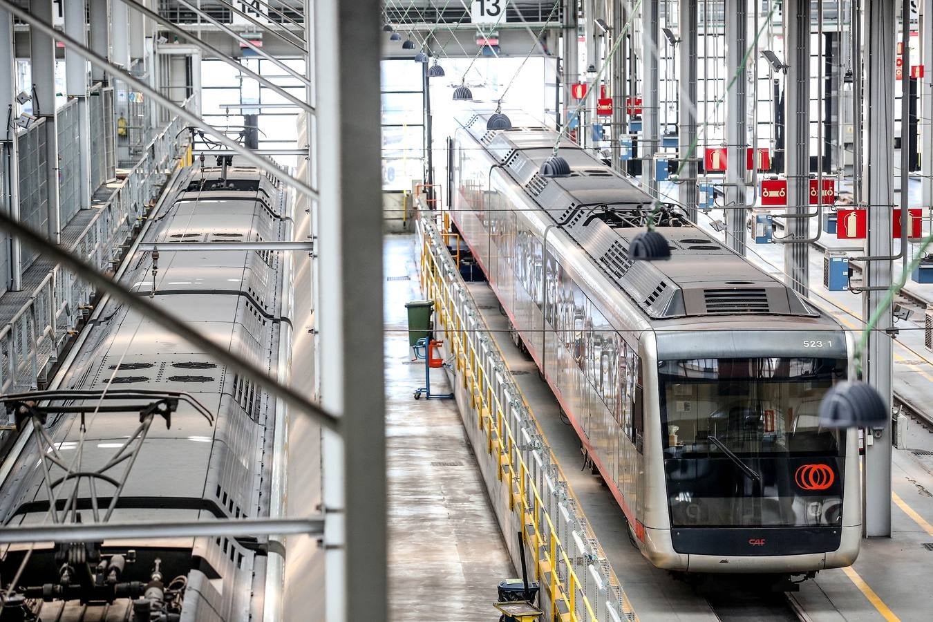 Fotos: El taller del Metro Bilbao en imágenes