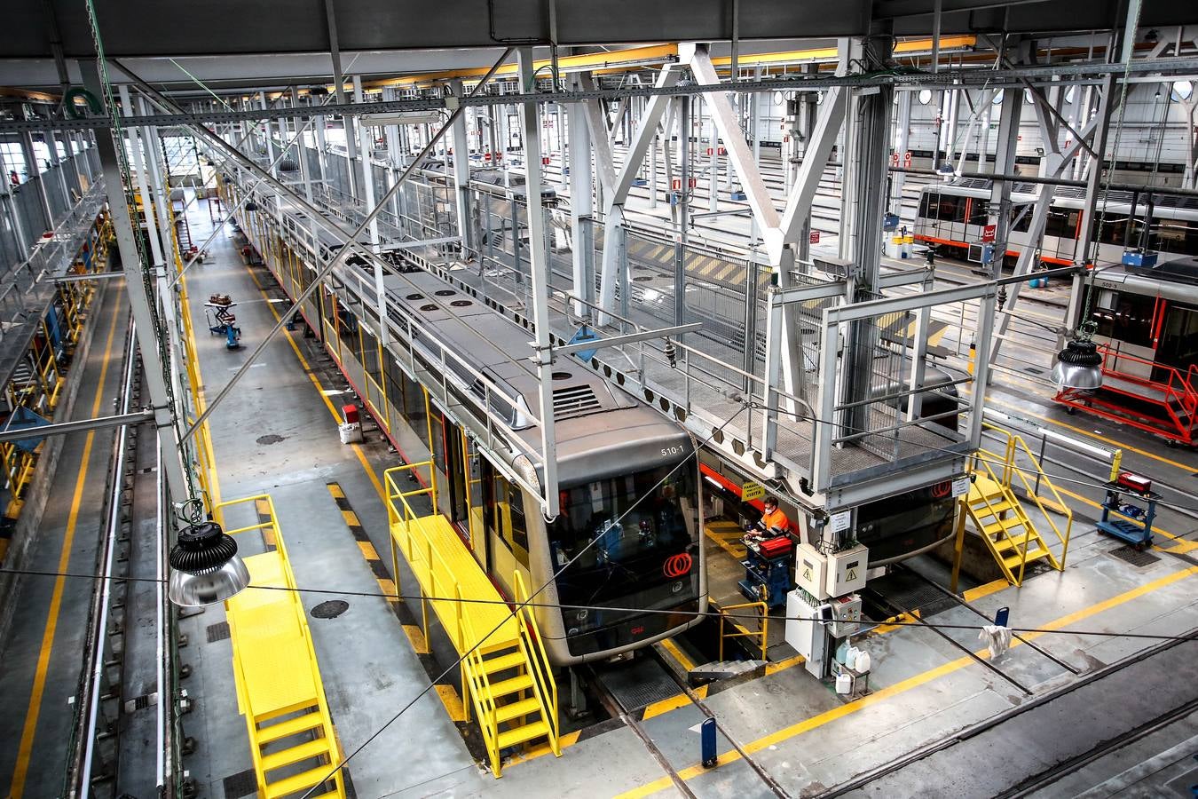 Fotos: El taller del Metro Bilbao en imágenes