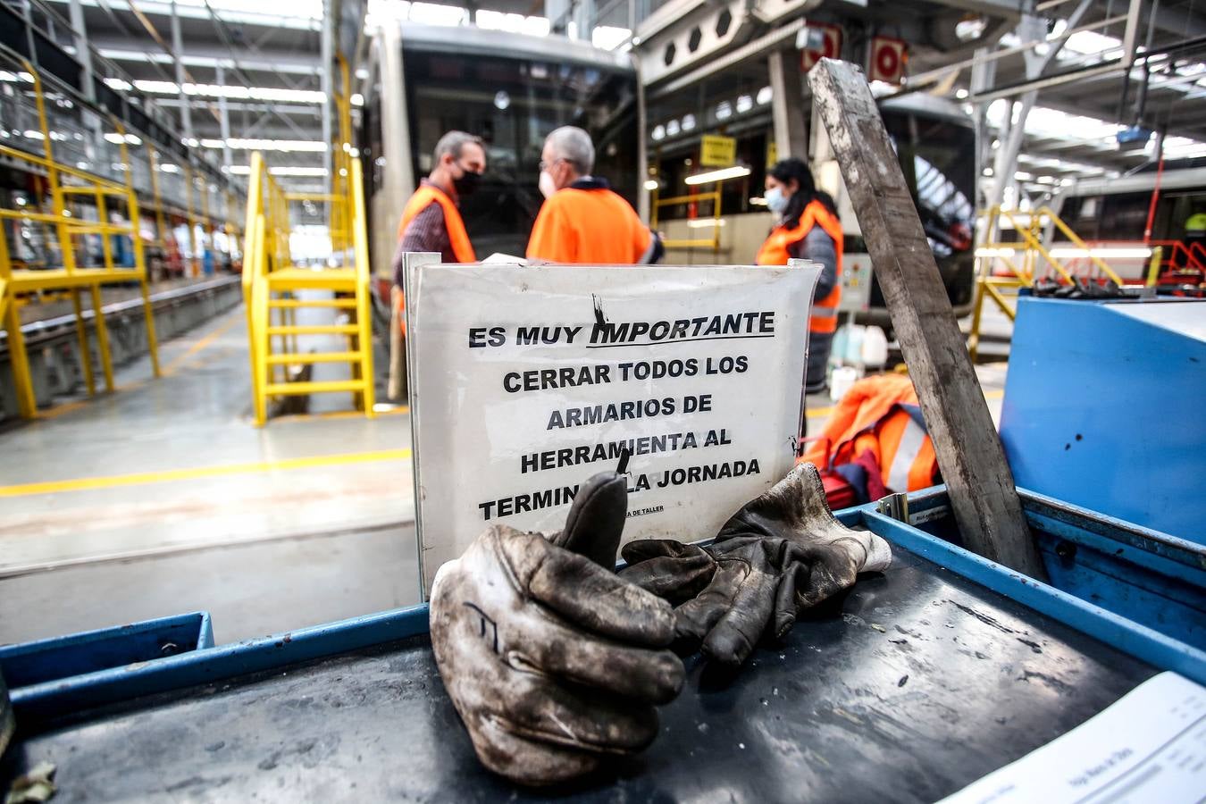 Fotos: El taller del Metro Bilbao en imágenes