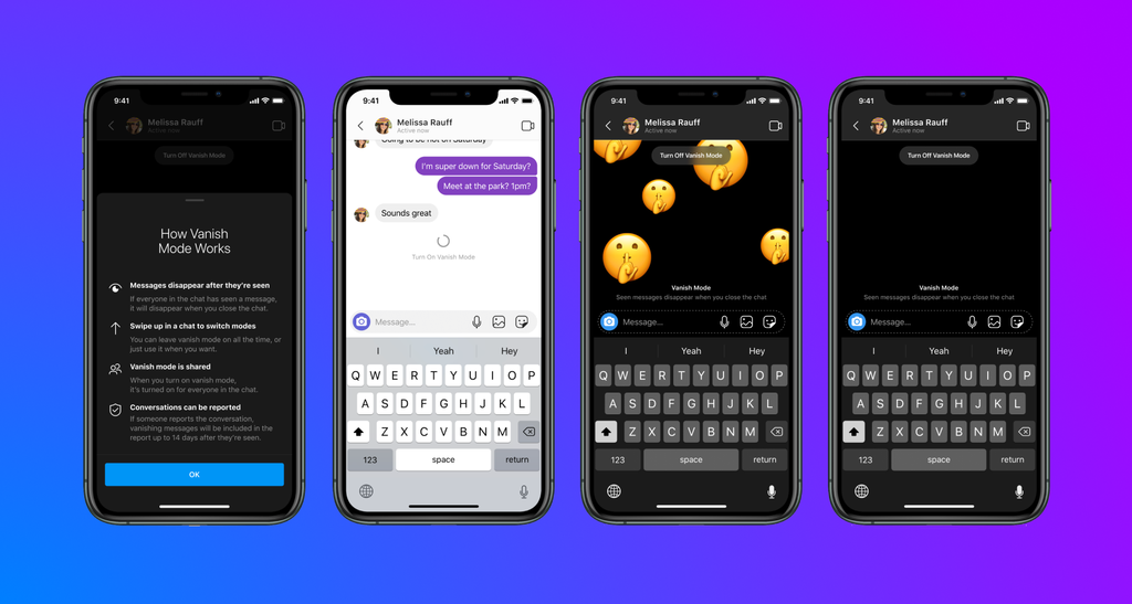 Vanish Mode en Messenger