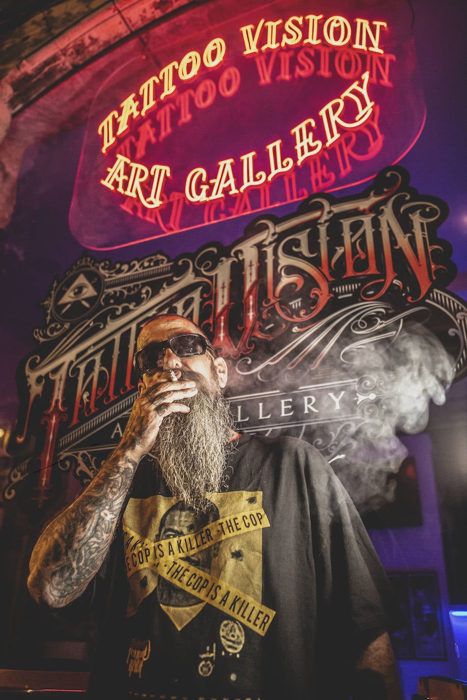 Xabi, propietario del estudio de tatuajes Tattovision Bilbo.