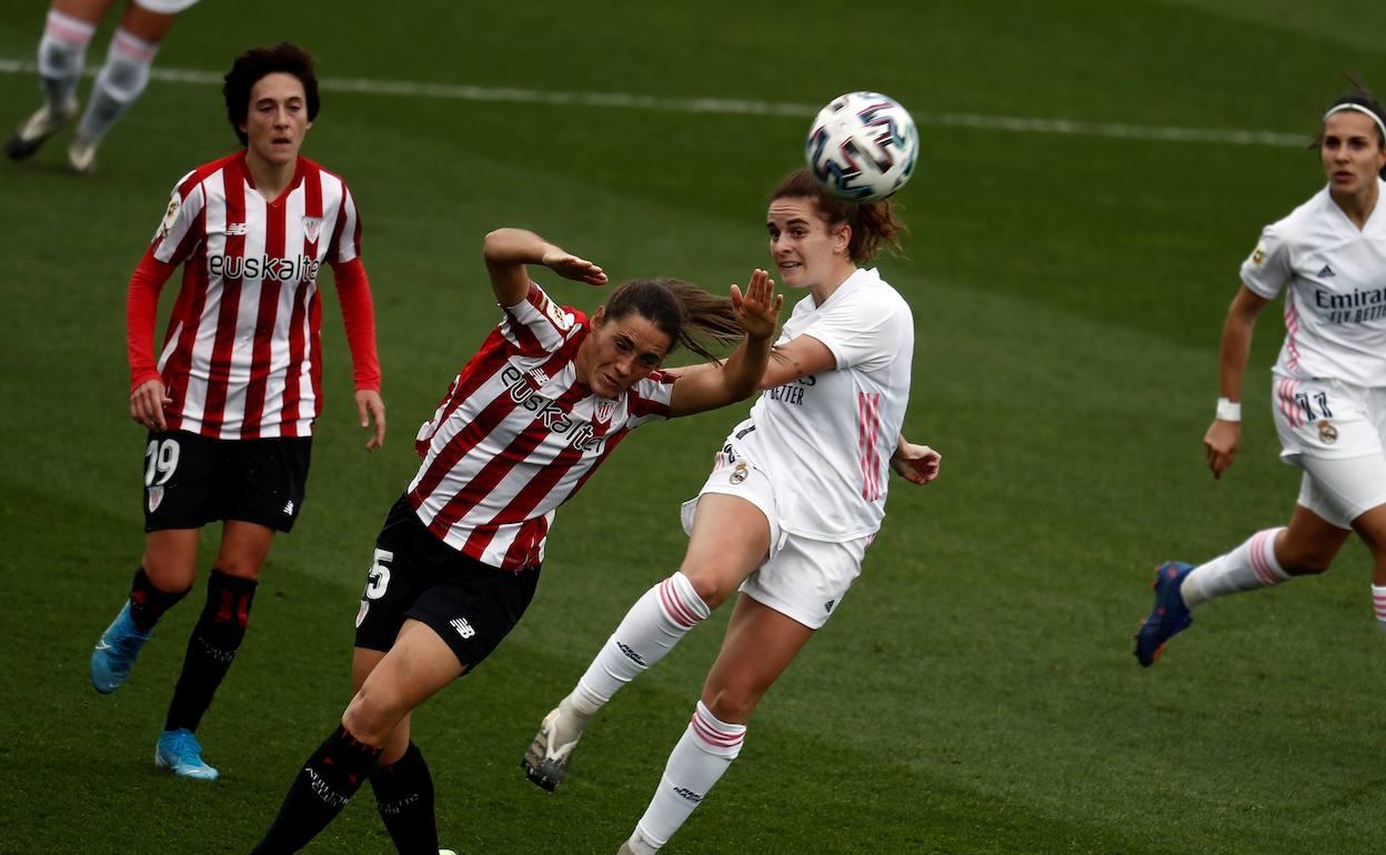 Imagen del choque entre el Real Madrid y el Athletic hace diez días. 