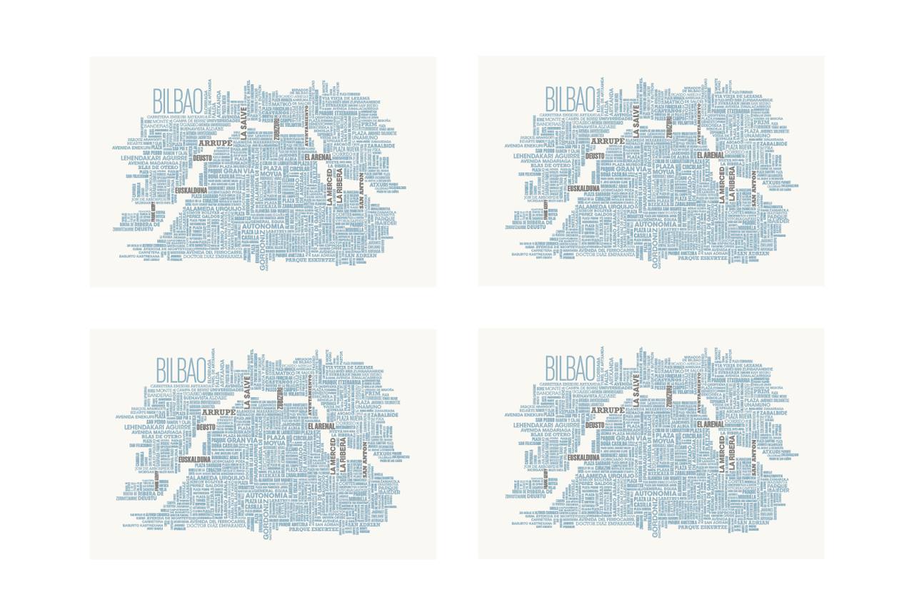 Fotos: Manteles inspirados en la Alhóndiga o con el mapa de la villa: la idea de una creativa bilbaína para regalar esta Navidad