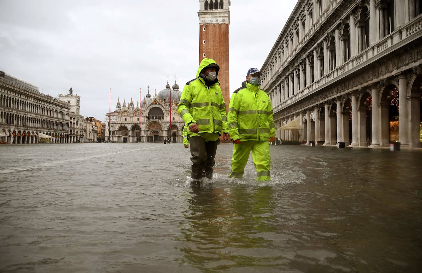 Fotos: Los diques fallan y el &#039;acqua alta&#039; inunda Venecia