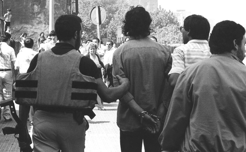 Atracadores detenidos en Sestao.