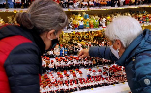 Imagen de un mercado navideño de Barcelona. 