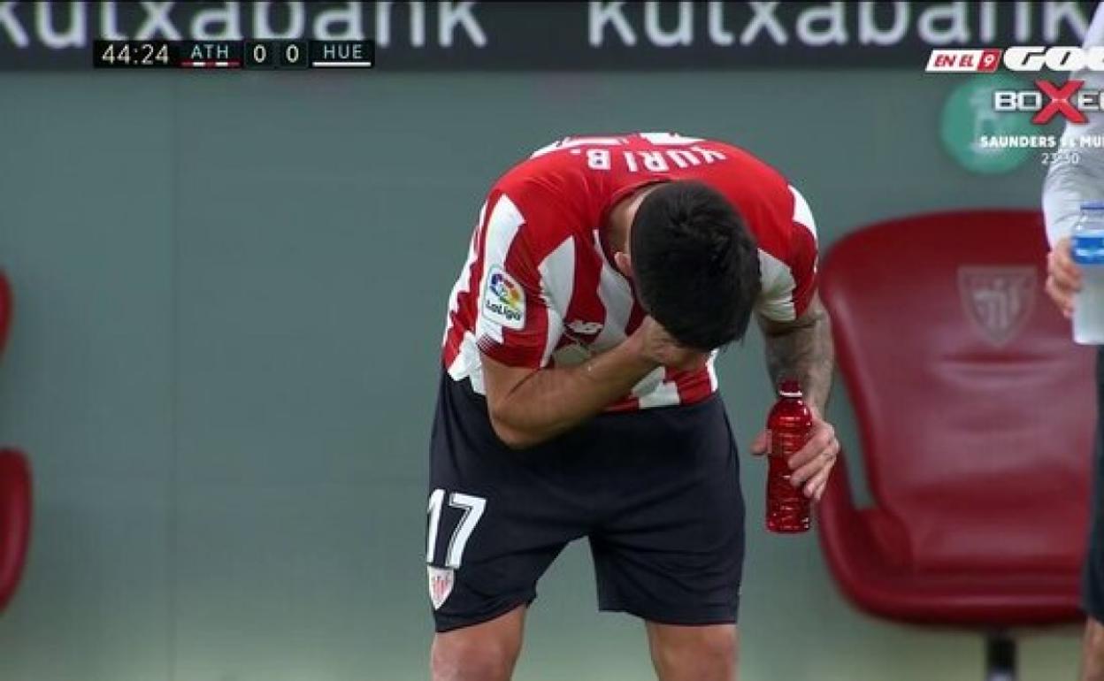 Athletic- Huesca: Yuri logra terminar pese a sus problemas por el coronavirus