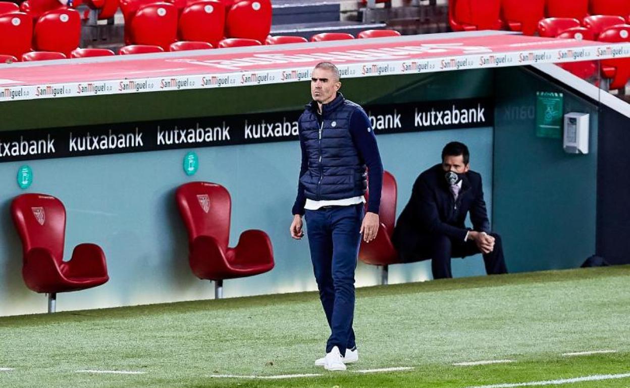 Garitano: «El crédito lo ponéis vosotros, yo estoy contento»