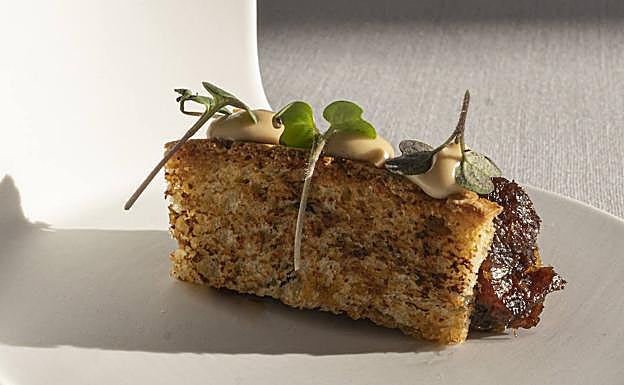 Una de las creaciones de la sesión de cocina a seis manos.