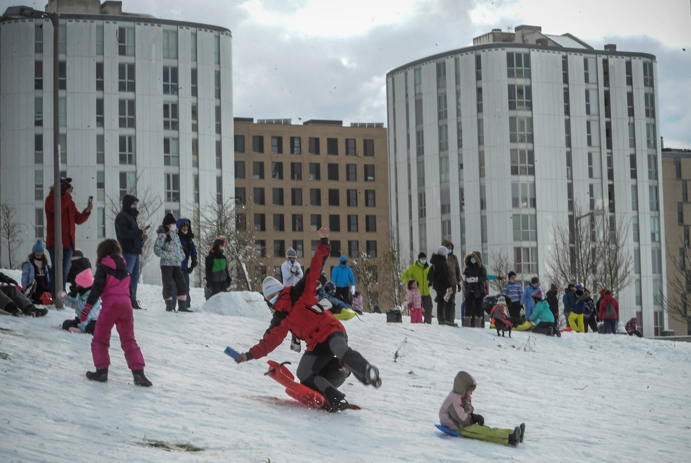 Fotos: Vitoria se divierte en la nieve