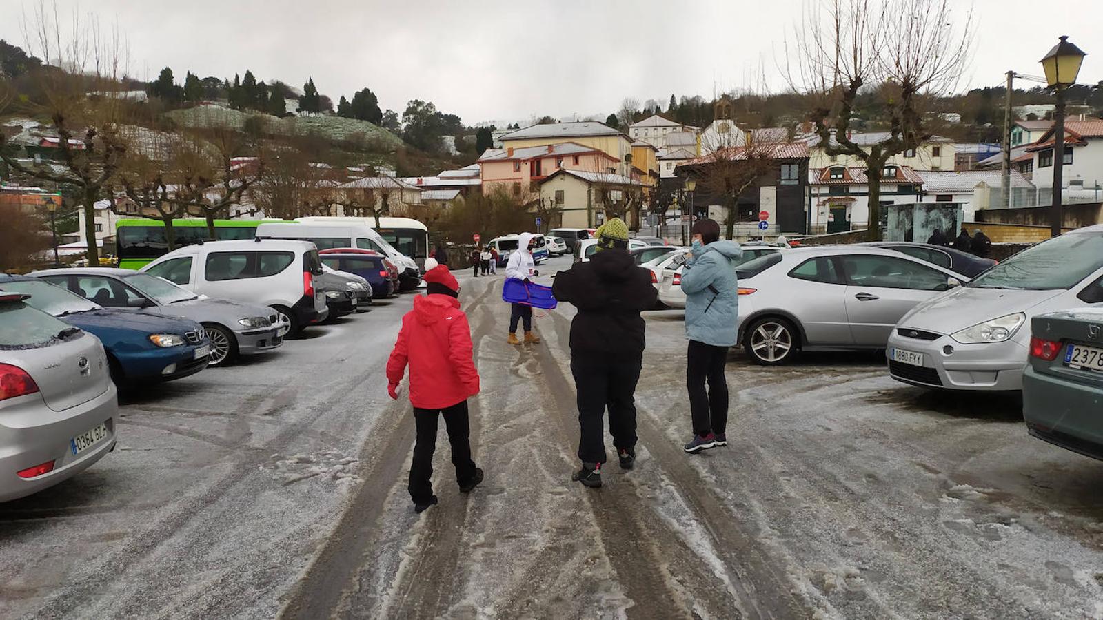 El parking de La Arboleda estaba ya bastante lleno a las 10 de la mañana. 