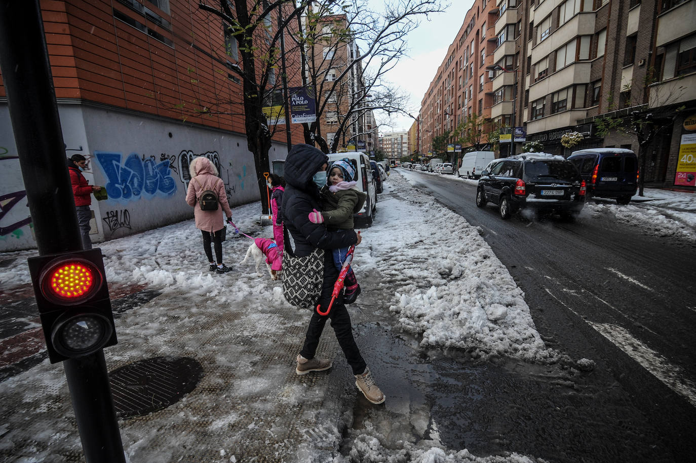Fotos: Las imágenes del temporal a su paso por Álava