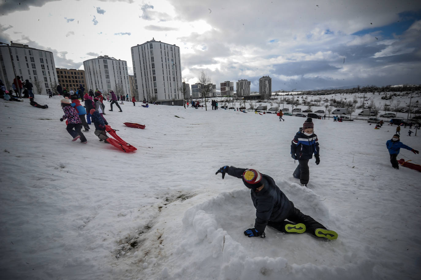Fotos: Las imágenes del temporal a su paso por Álava