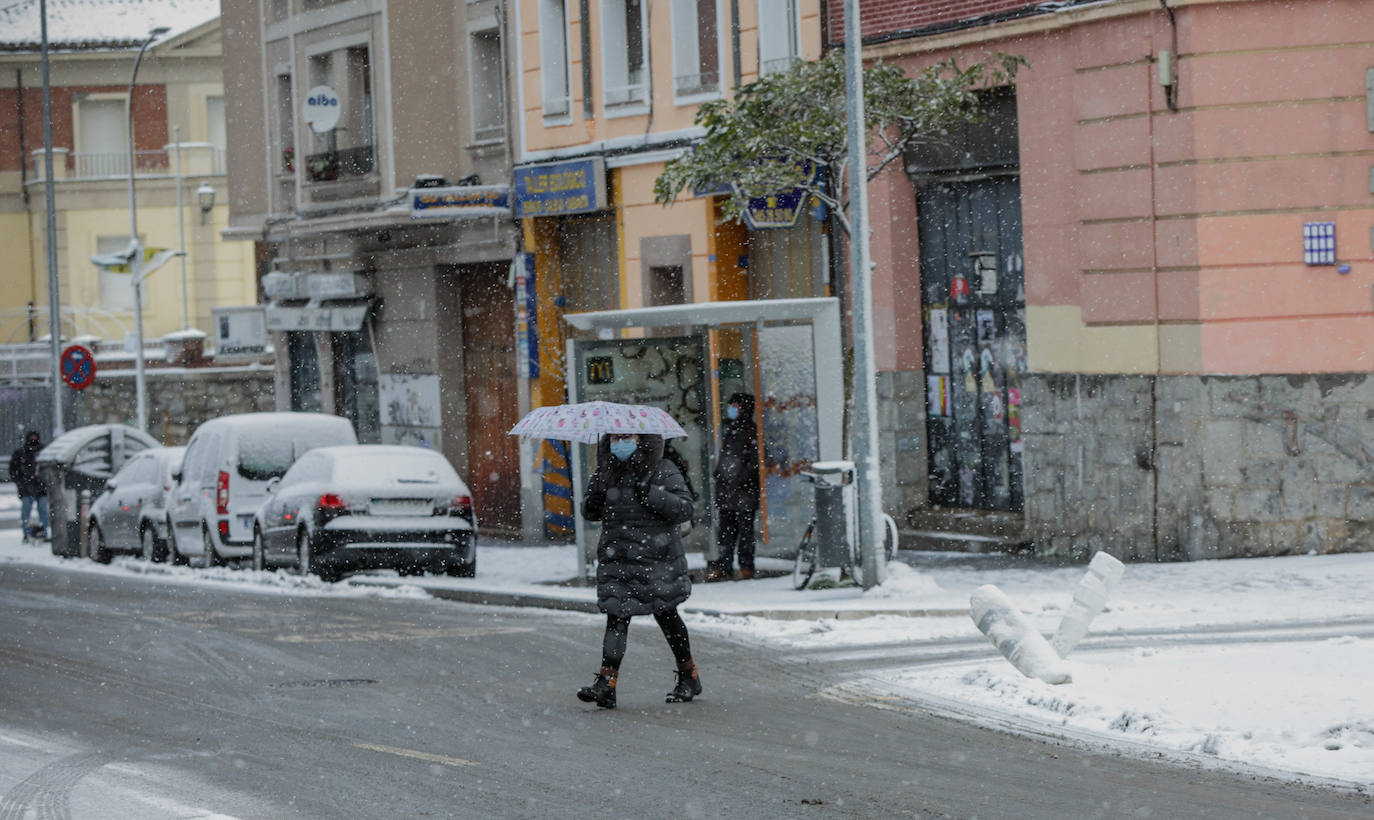 Fotos: La nieve vuelve a cubrir de blanco Álava