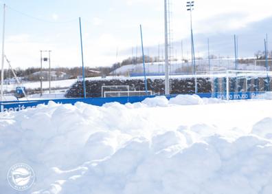 Imagen secundaria 1 - Así se encuentran las instalaciones de Ibaia, este lunes. 
