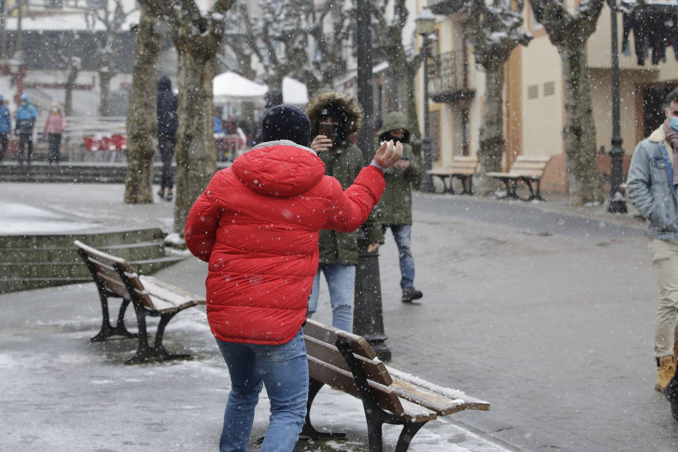 Varios jóvenes en La Arboleda