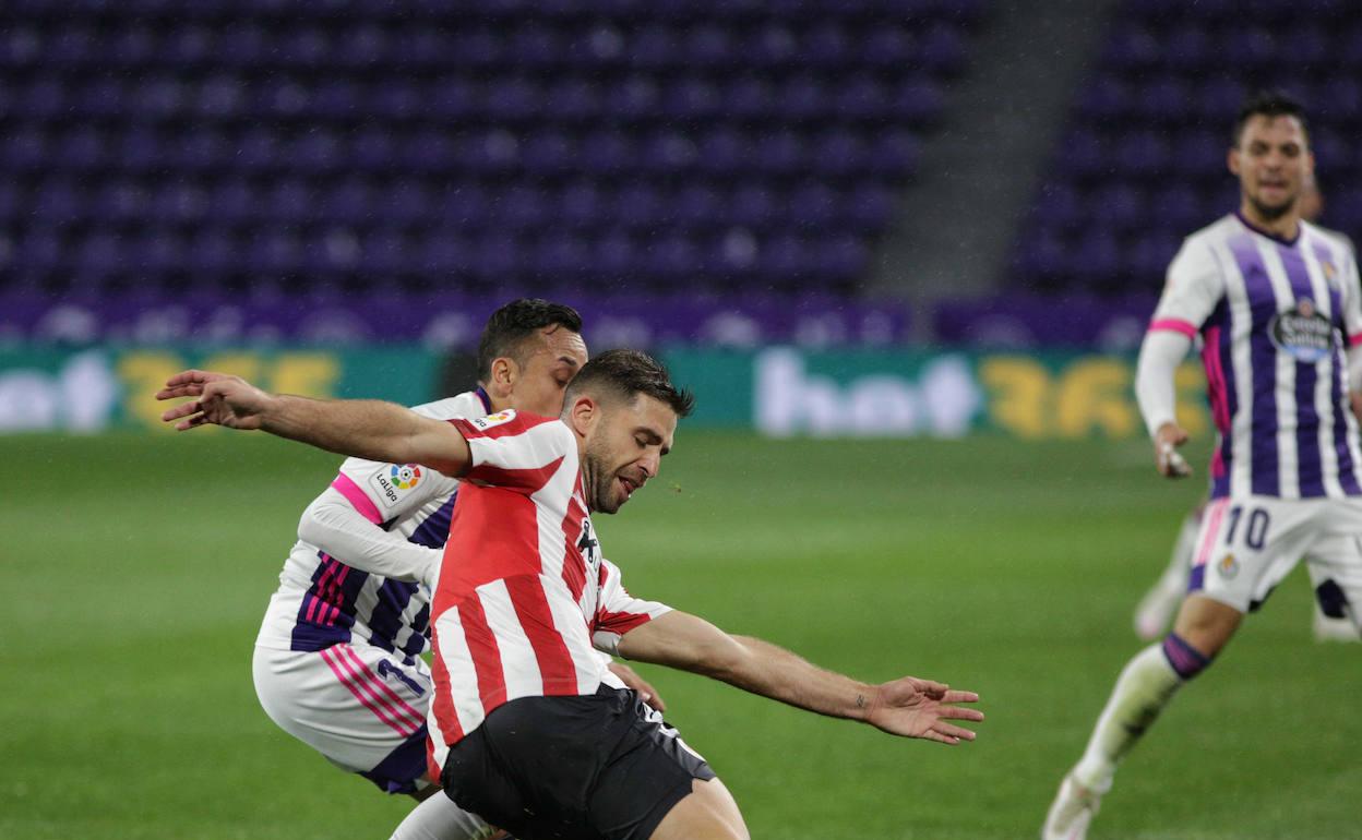 Yeray, en el partido que el Athletic jugó en Valladolid. 