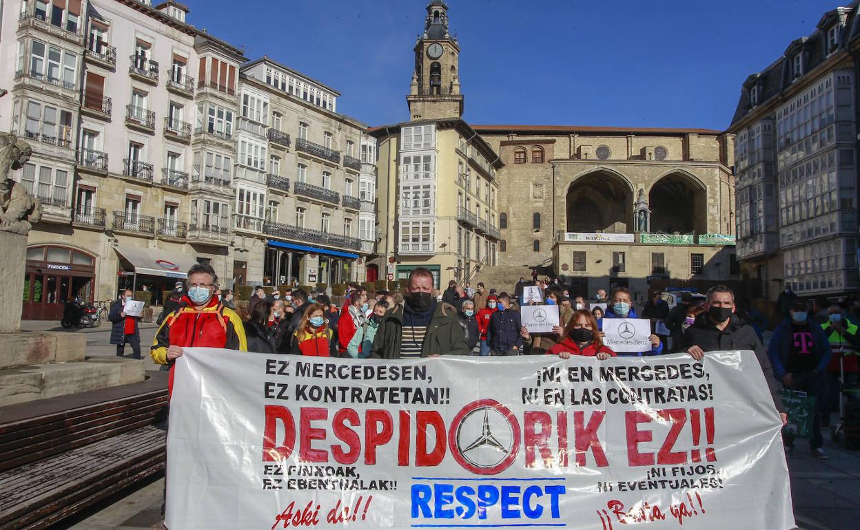 Los comités de Mercedes y de algunas subcontratas ya protagonizaron una concentración conjunta en diciembre.