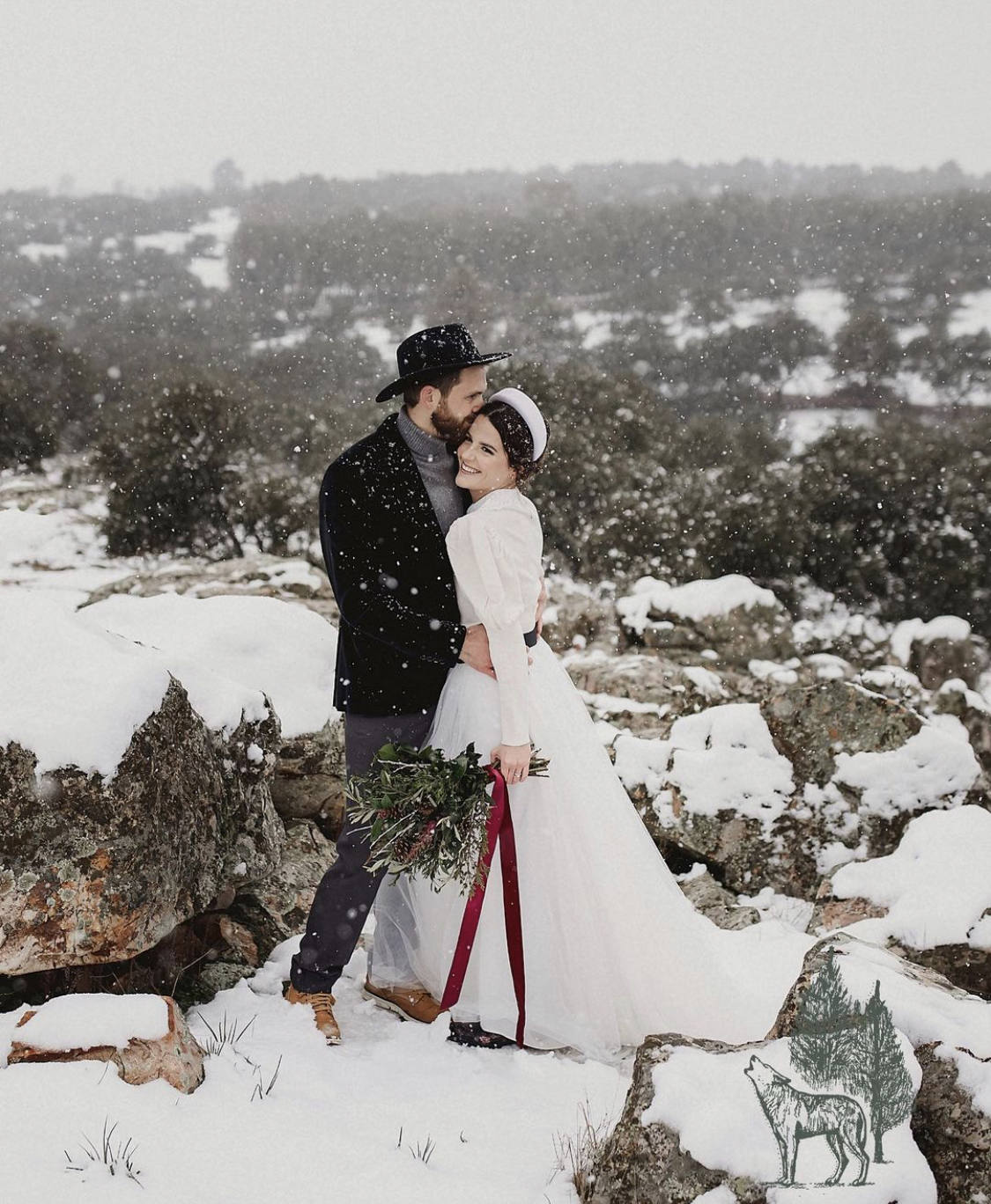 Fotos: La novia que se casó con botas &#039;Hunter&#039; y otras bodas celebradas durante el temporal &#039;Filomena&#039;