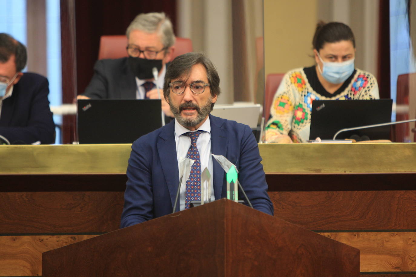 Iñaki Oyarzábal durante un pleno. 