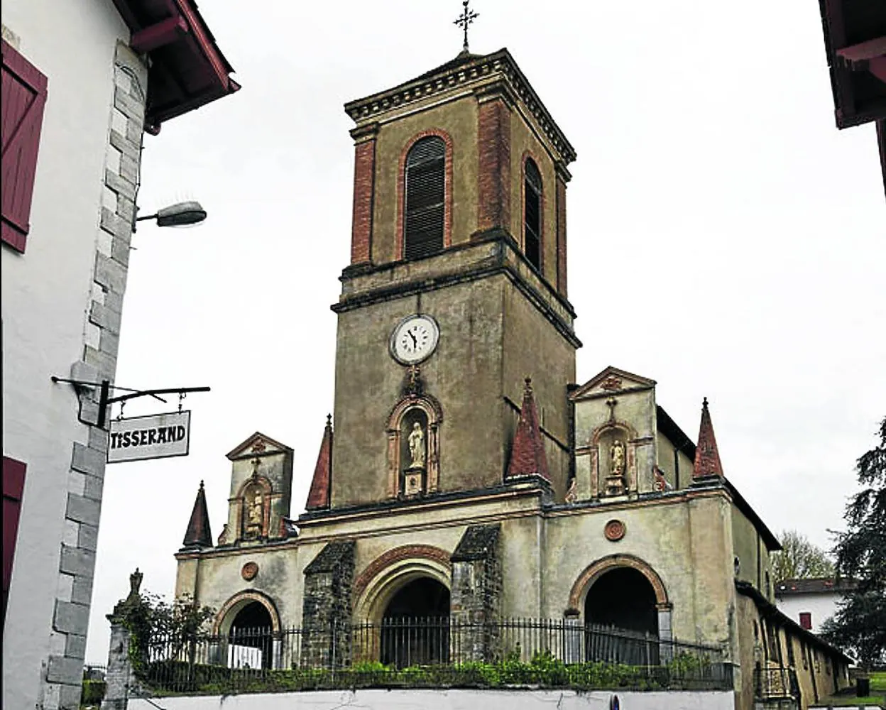 Iglesia de La Bastide-Clairence, en el País Vasco francés. 