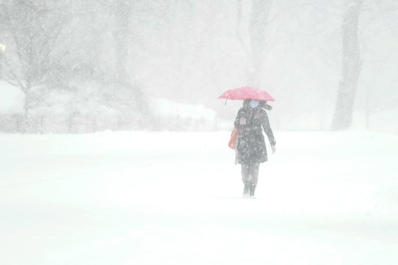 Fotos: La primera gran nevada del año en Nueva York