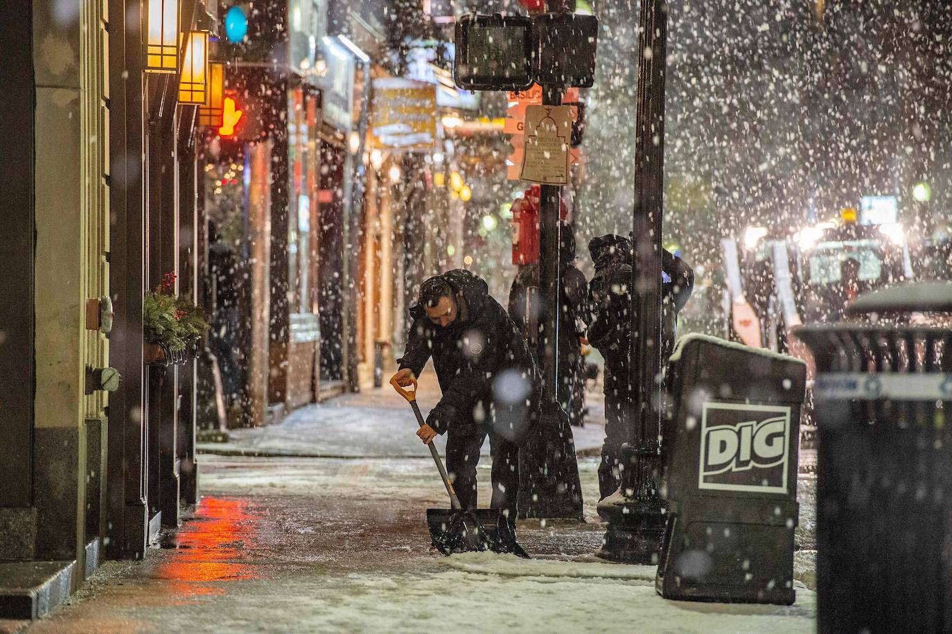 Fotos: La primera gran nevada del año en Nueva York