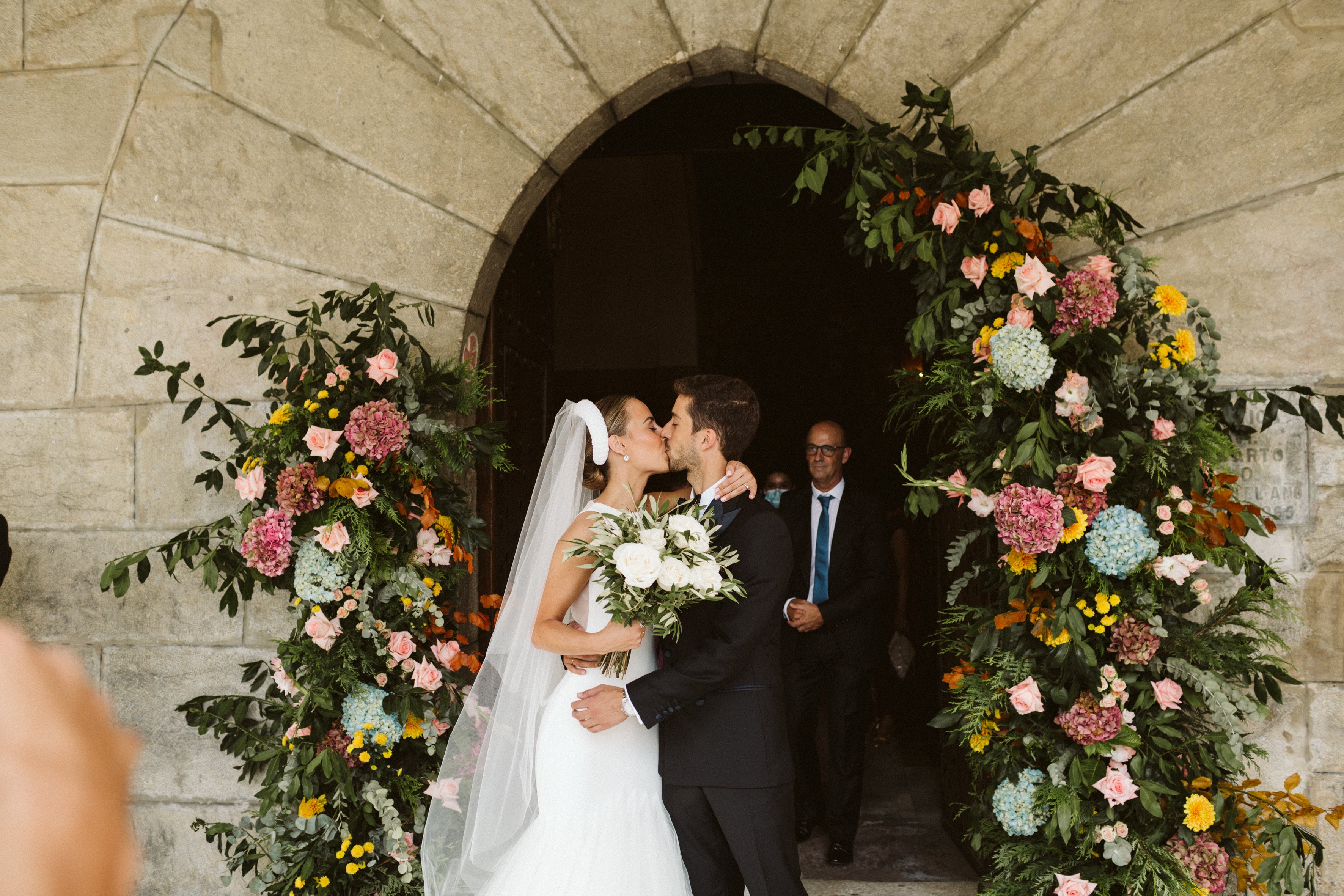 Fotos: La boda de Amaia en el María Cristina, una bailarina que hizo un guiño a Balenciaga