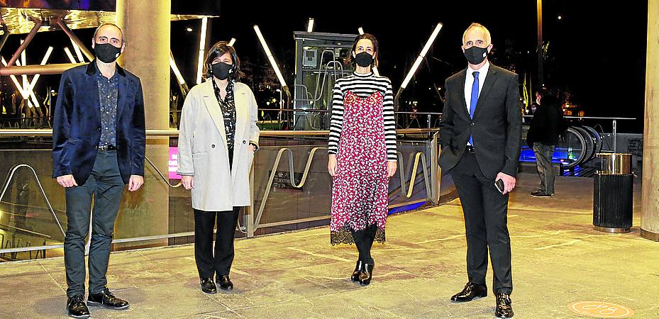 Borja Pujol, Begoña de Ibarra, Lorea Bilbao e Ibon Aranbarri. 