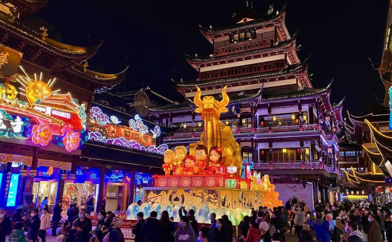 El buey que tira de China