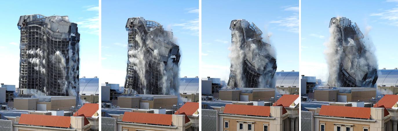 Fotos: Derribado el casino que Trump construyó en Atlantic