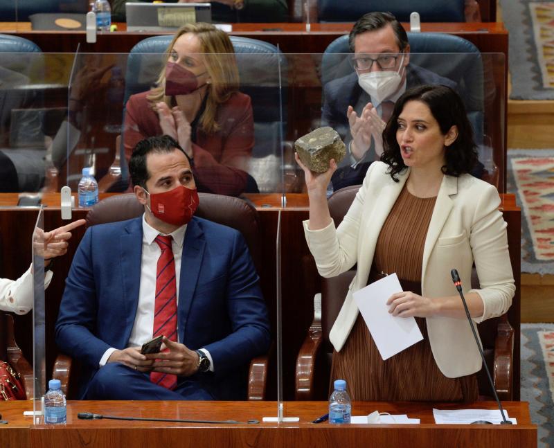 Ayuso, en la Asamble de Madrid. 