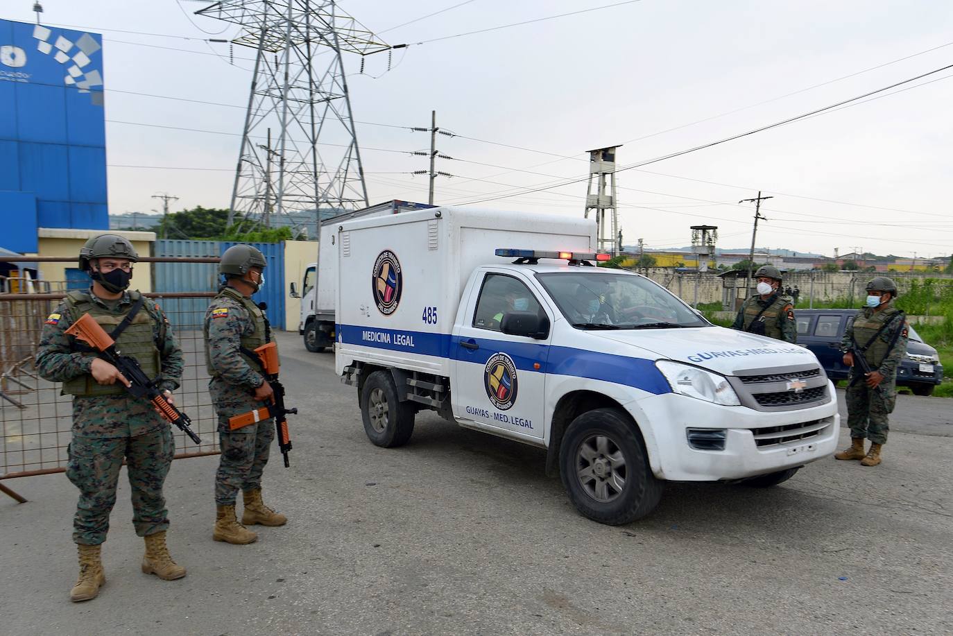 Fotos: Despliegue militar tras un motín en la cárcel de Guayaquil en Ecuador
