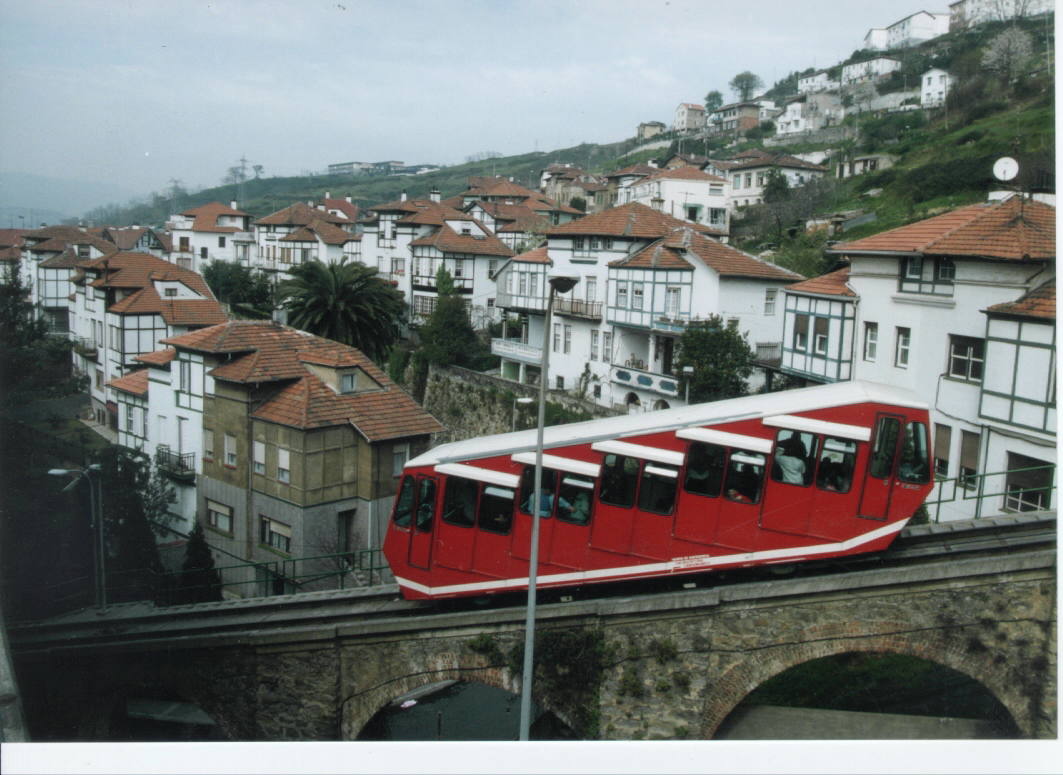 Funicular de Artxanda bajando por Ciudad Jardín (1995)