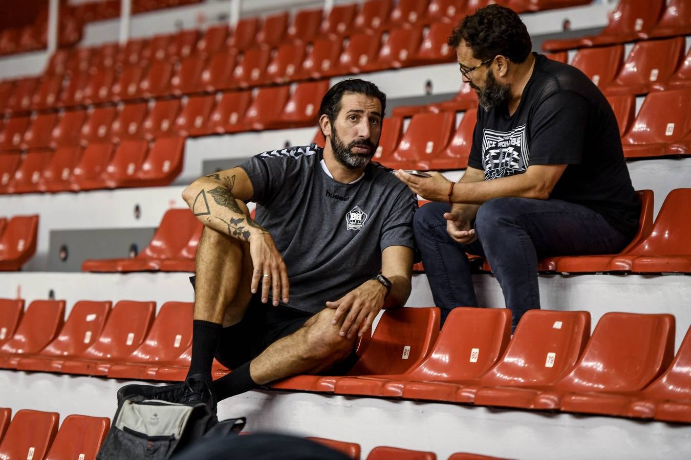 Corti, en una entrevista con Mumbrú en La Casilla.