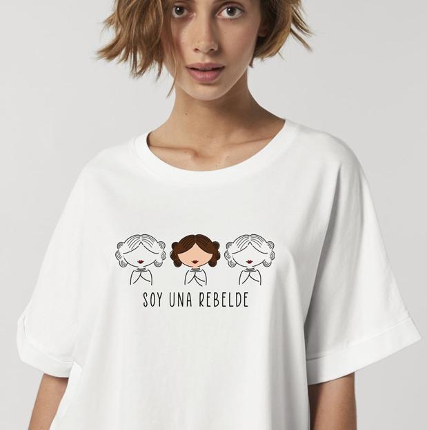 La princesa Leia protagoniza este otro modelo de camiseta.